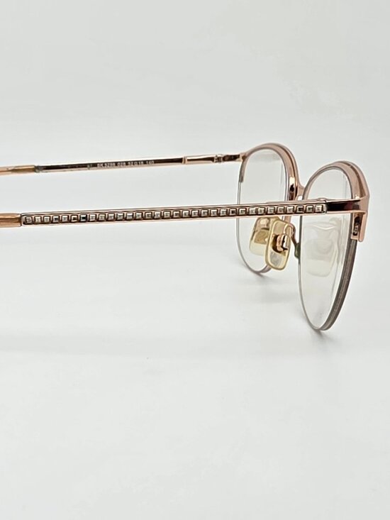 Swarovski SK 5296 028 Gold Rhinestone Semi Rimless Eyeglasses Frame w/ Flexhinge main image 3